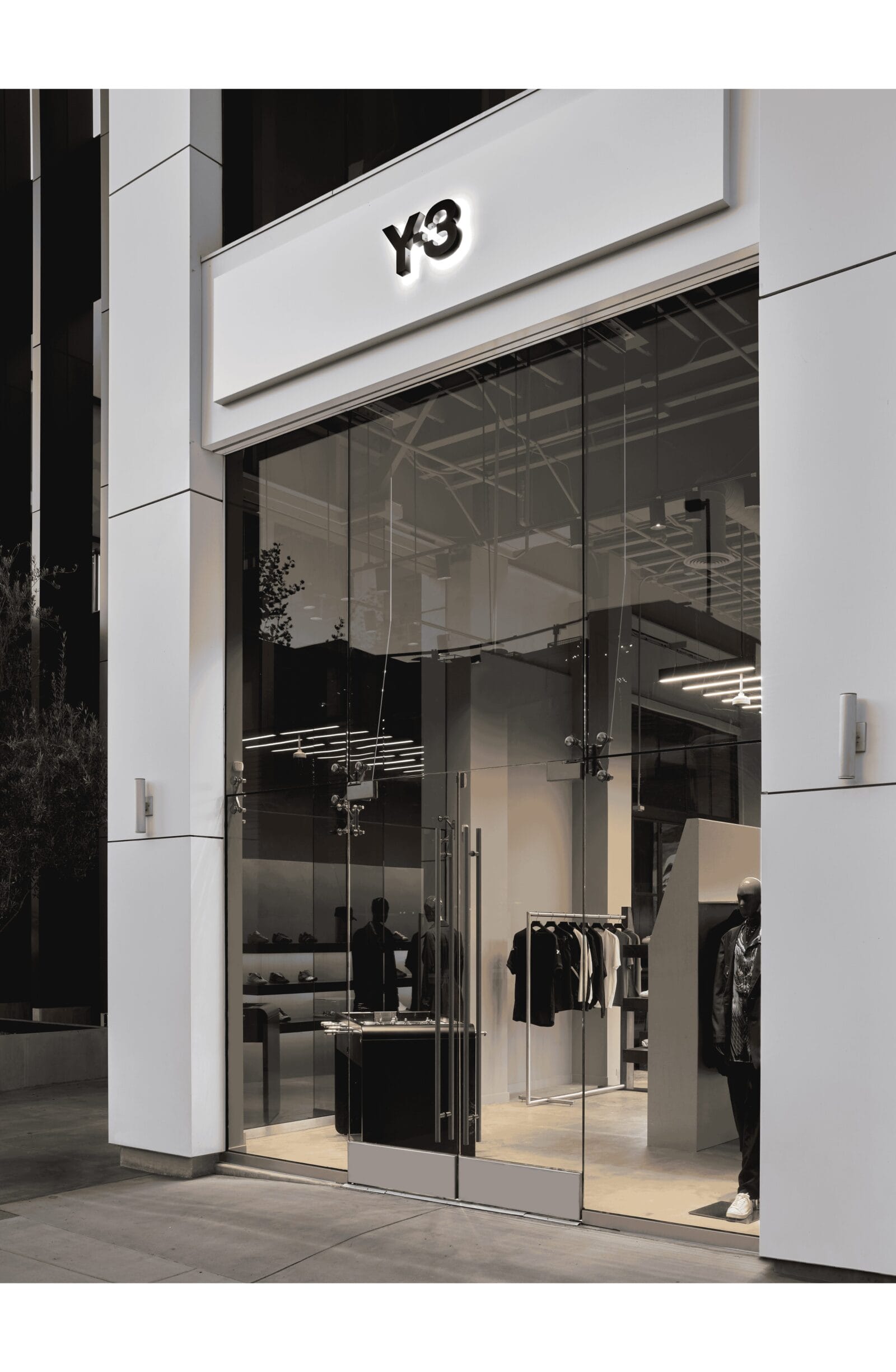 Y-3 Los Angeles retail store on Melrose Avenue